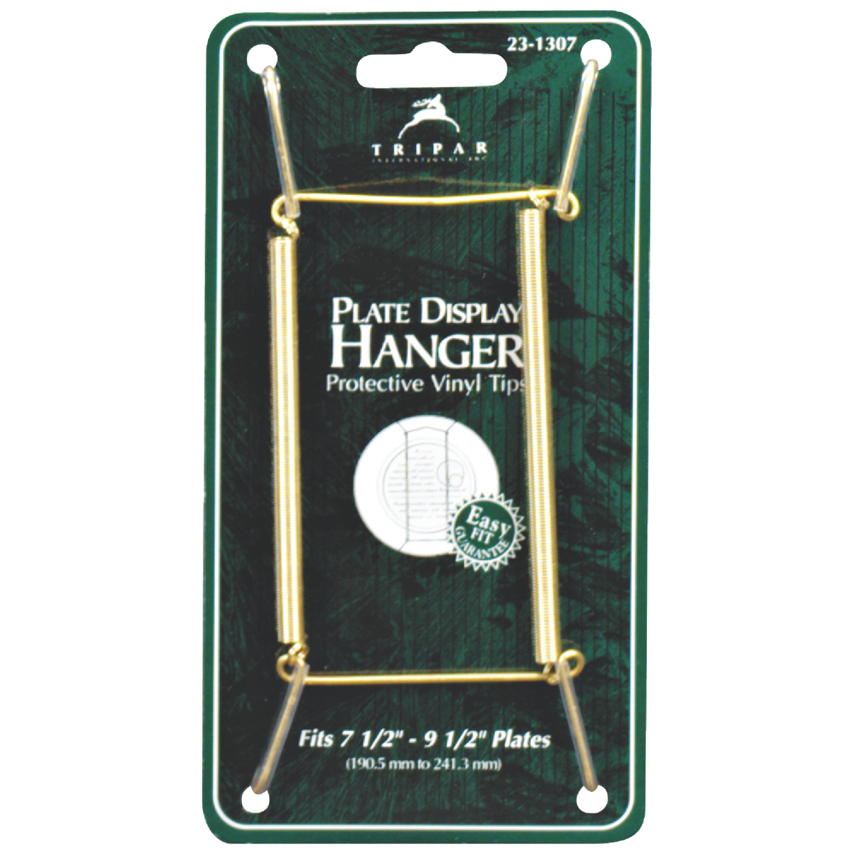 Tripar 7-1/2 In. to 9-1/2 In. Brass Wire Plate Hanger, 2 Lb. Weight Capacity