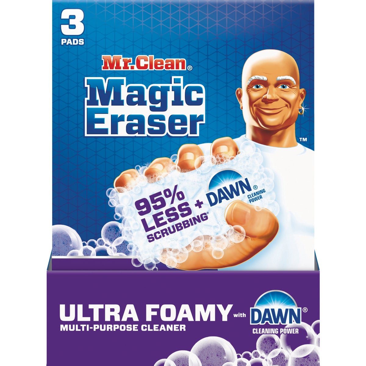 Mr. Clean Magic Eraser Ultra Foamy + Dawn Multi-Purpose Cleansing Pad (3-Count) Image 2