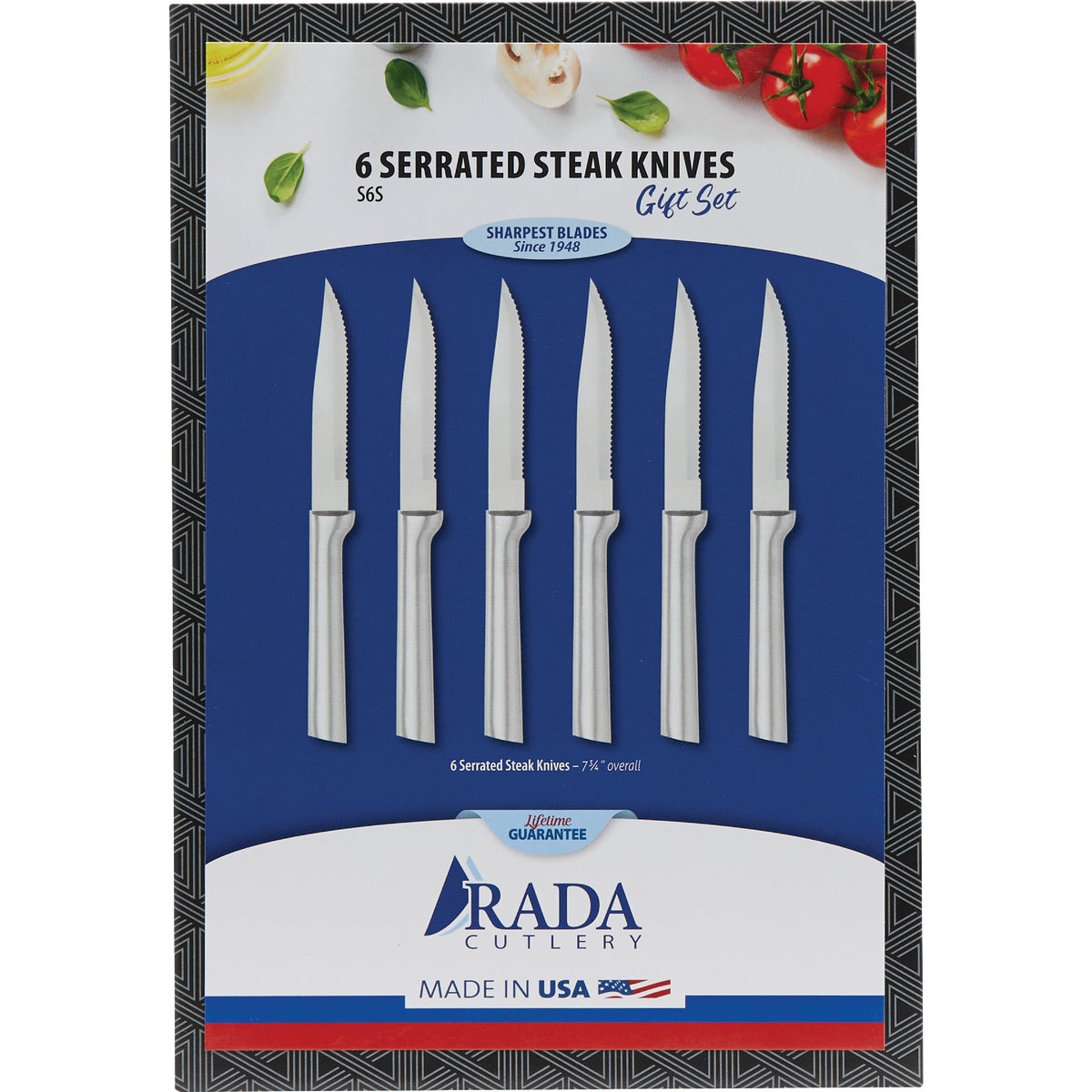 Rada Cutlery 6-Piece Serrated Steak Knife Set Image 3