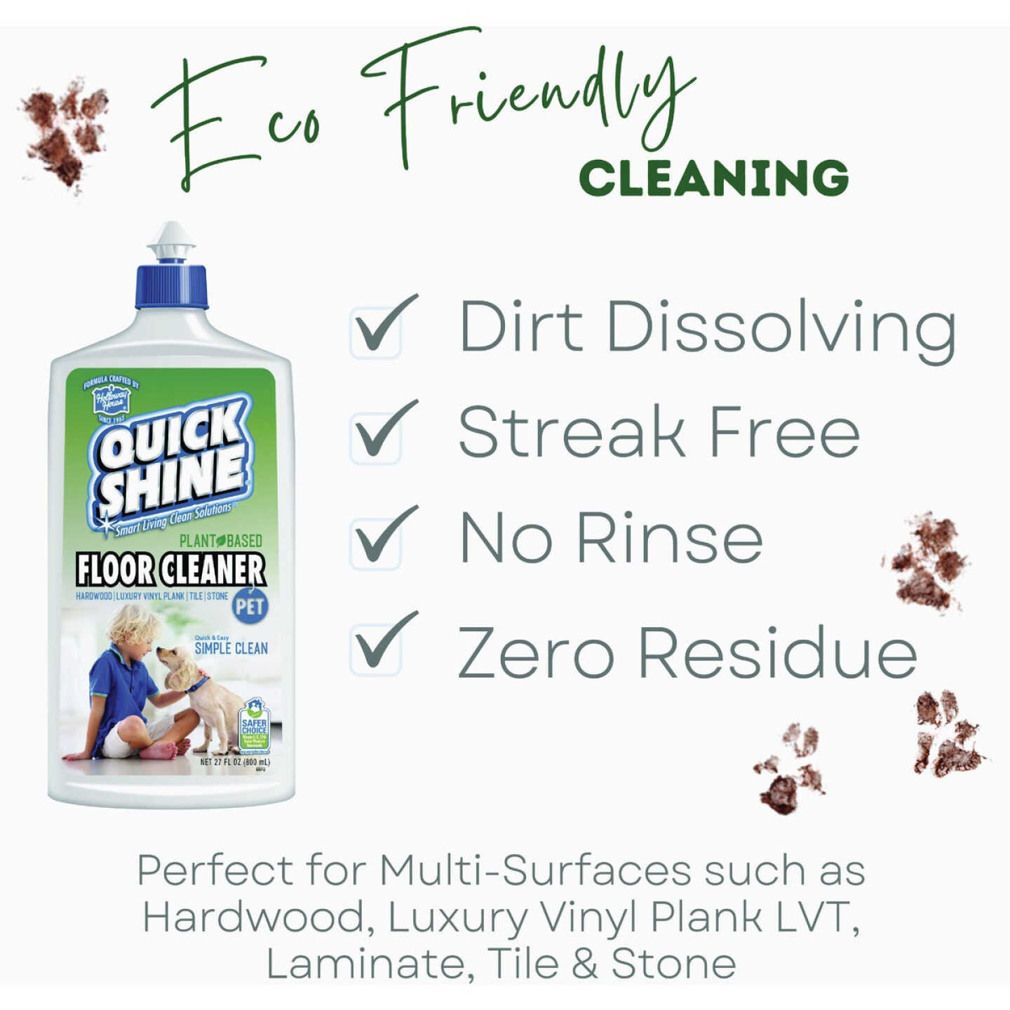Quick Shine 27 Oz. Plant Based Pet Floor Cleaner Image 2