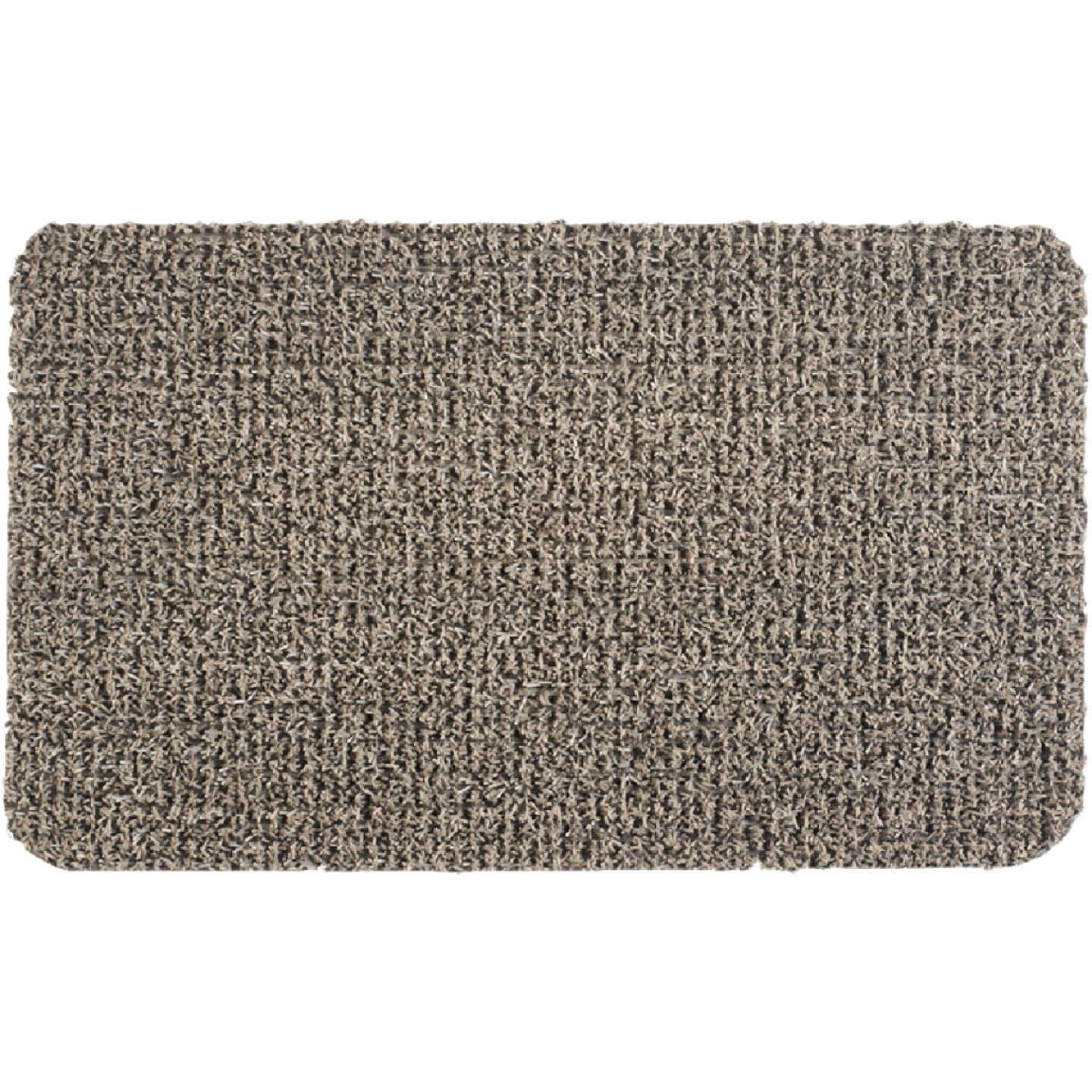 GrassWorx Clean Machine Classic Earth Taupe 24 In. x 35.5 In. AstroTurf Door Mat Image 1