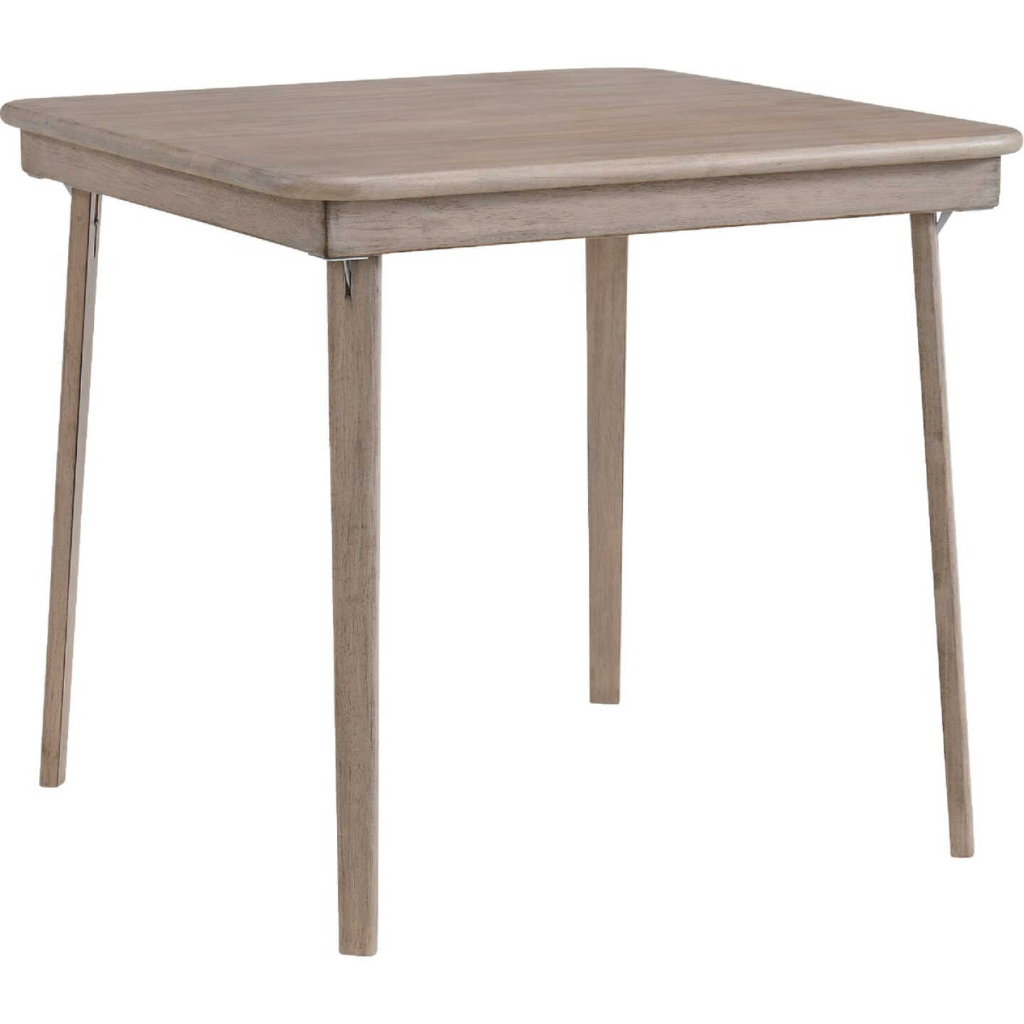 Stakmore 32 In. x 32 In. Driftwood Folding Straight Edge Table Image 1