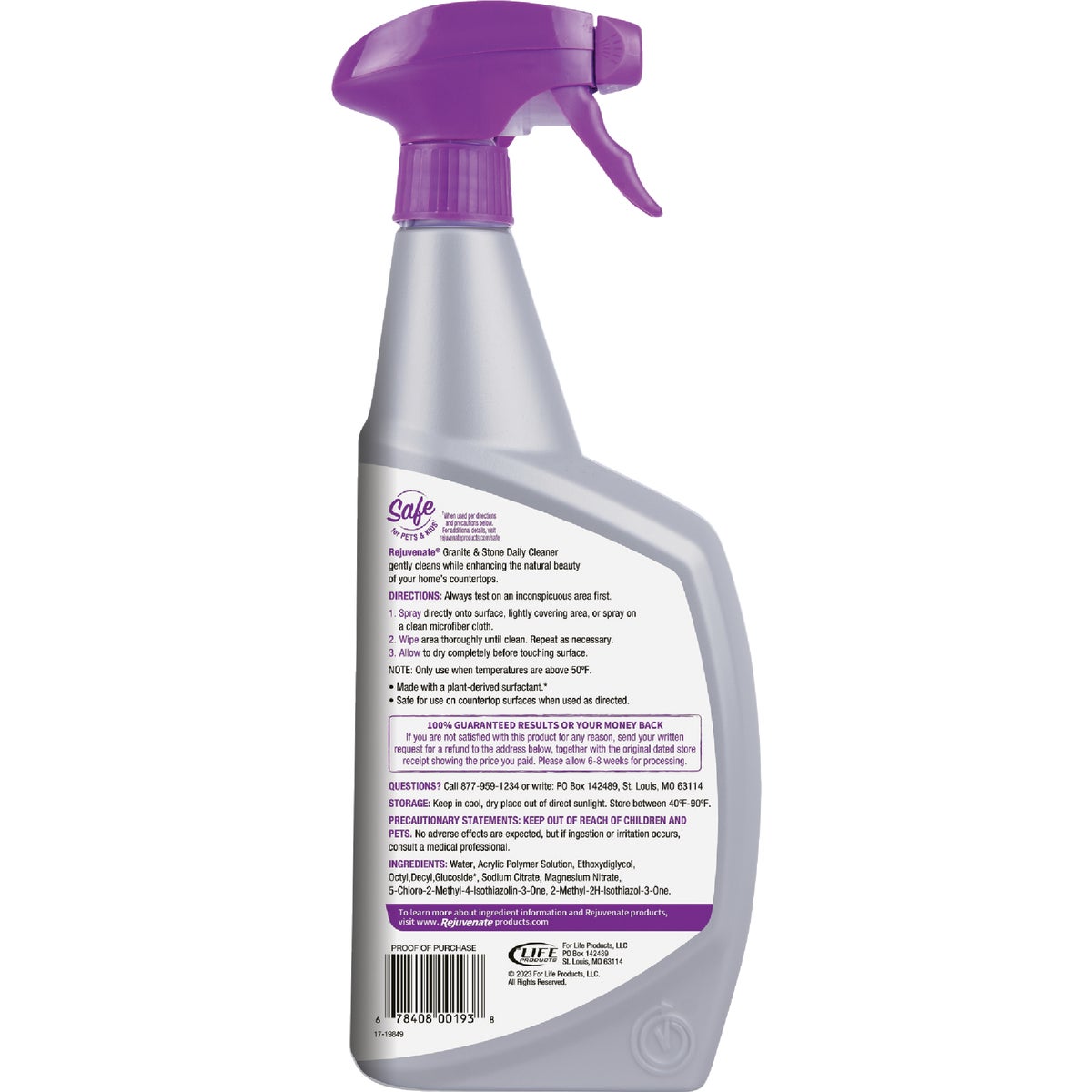 Rejuvenate 32 Oz. Granite & Stone Daily Cleaner Image 3