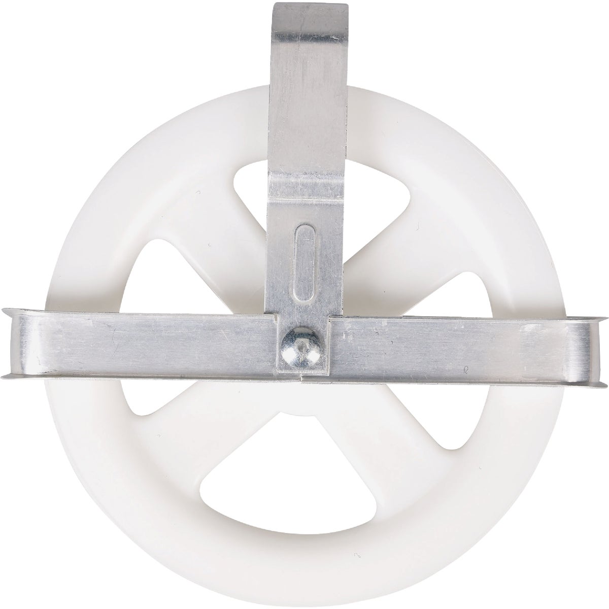 Household Essentials 5 In. Poly Wheel/Aluminum Strap Clothesline Pulley Image 1