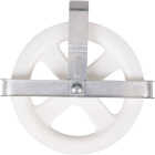 Household Essentials 5 In. Poly Wheel/Aluminum Strap Clothesline Pulley Image 1