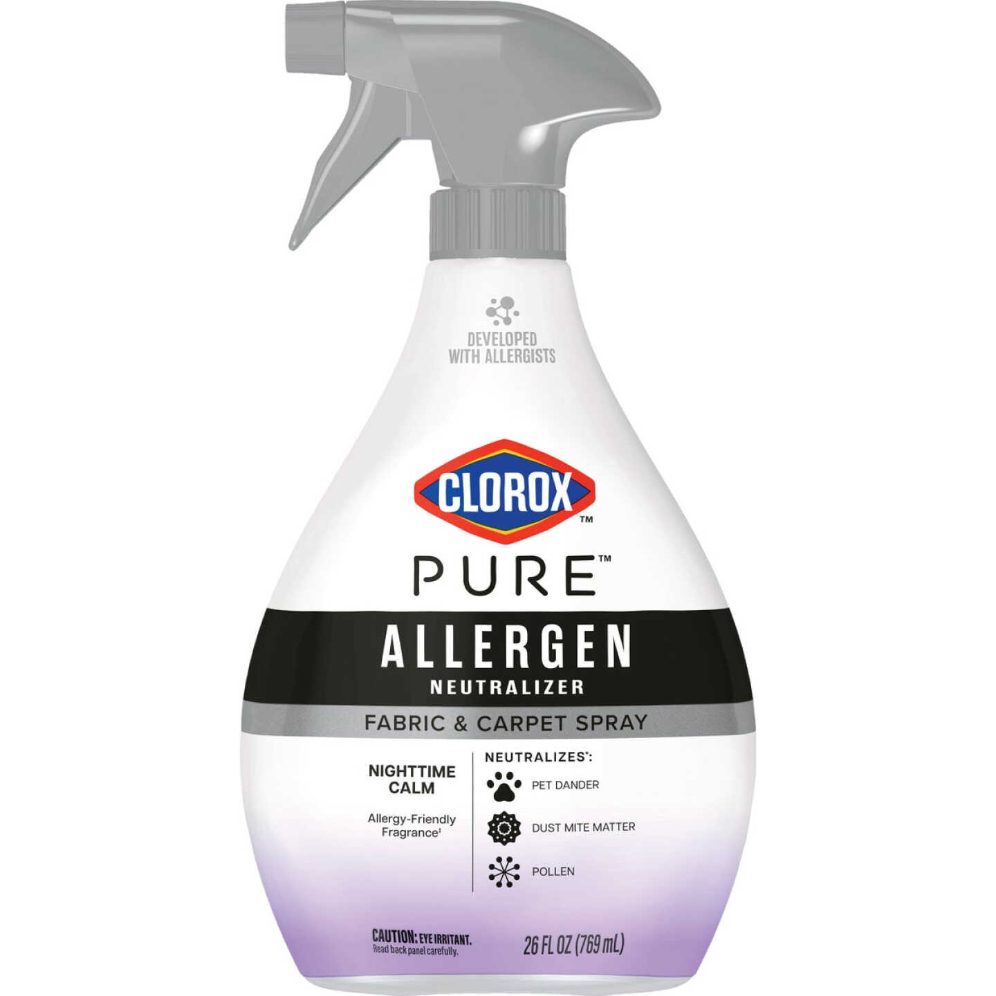 Clorox 26 Oz. PURE Allergen Neutralizer Fabric and Carpet Spray, Nighttime Calm Image 1