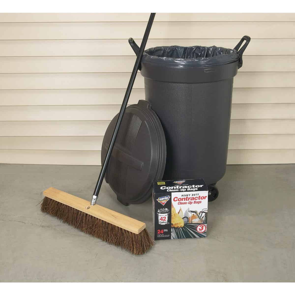 Do it Best 24 In. W. x 60 In. L. Metal Handle Pavement Plus Push Broom Image 2
