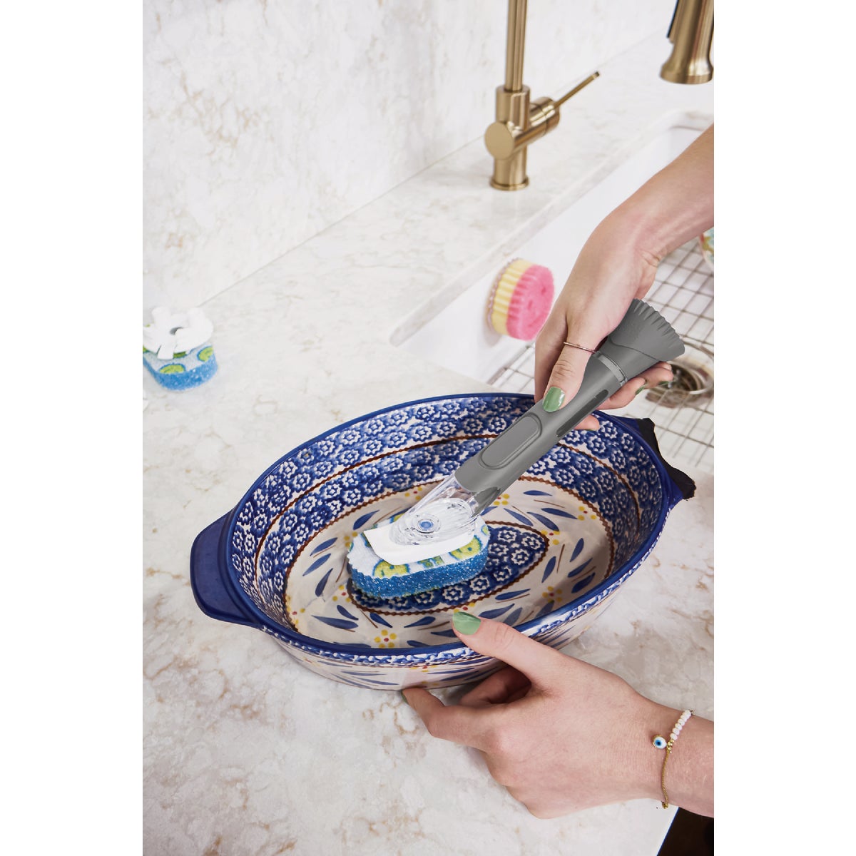 Scrub Daddy Dish Daddy Scour Head (2-Pack) Image 4