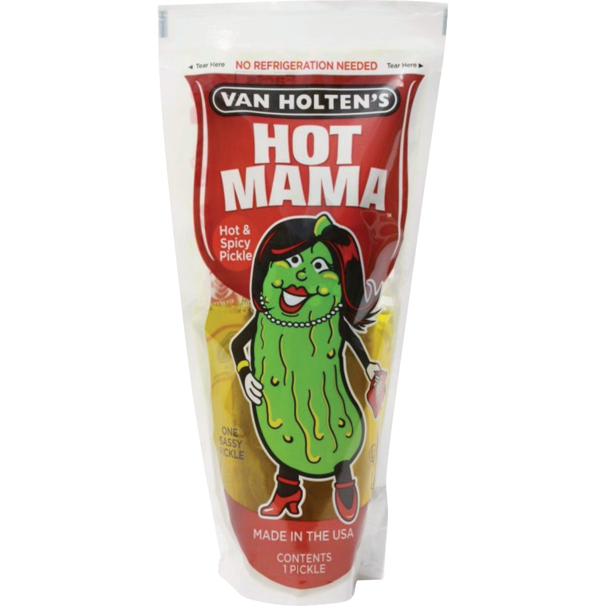 Van Holten's Hot Mama Pickle in a Bag