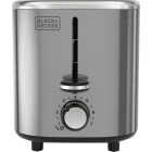 Black & Decker 2-Slice Toaster with Extra Wide Slots, Stainless Steel Image 3