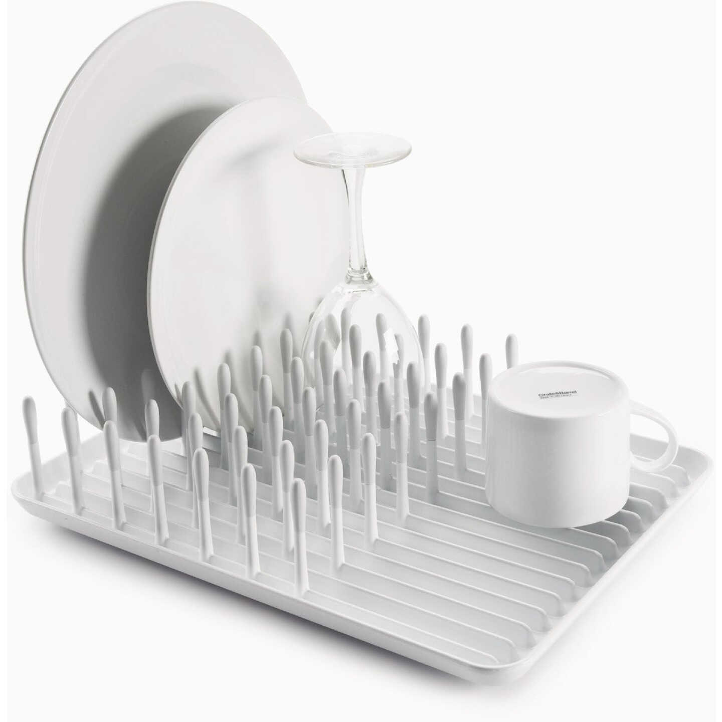 OXO Good Grips 10-1/2 In. W x 13-3/4 In. L White Dish Rack Image 5