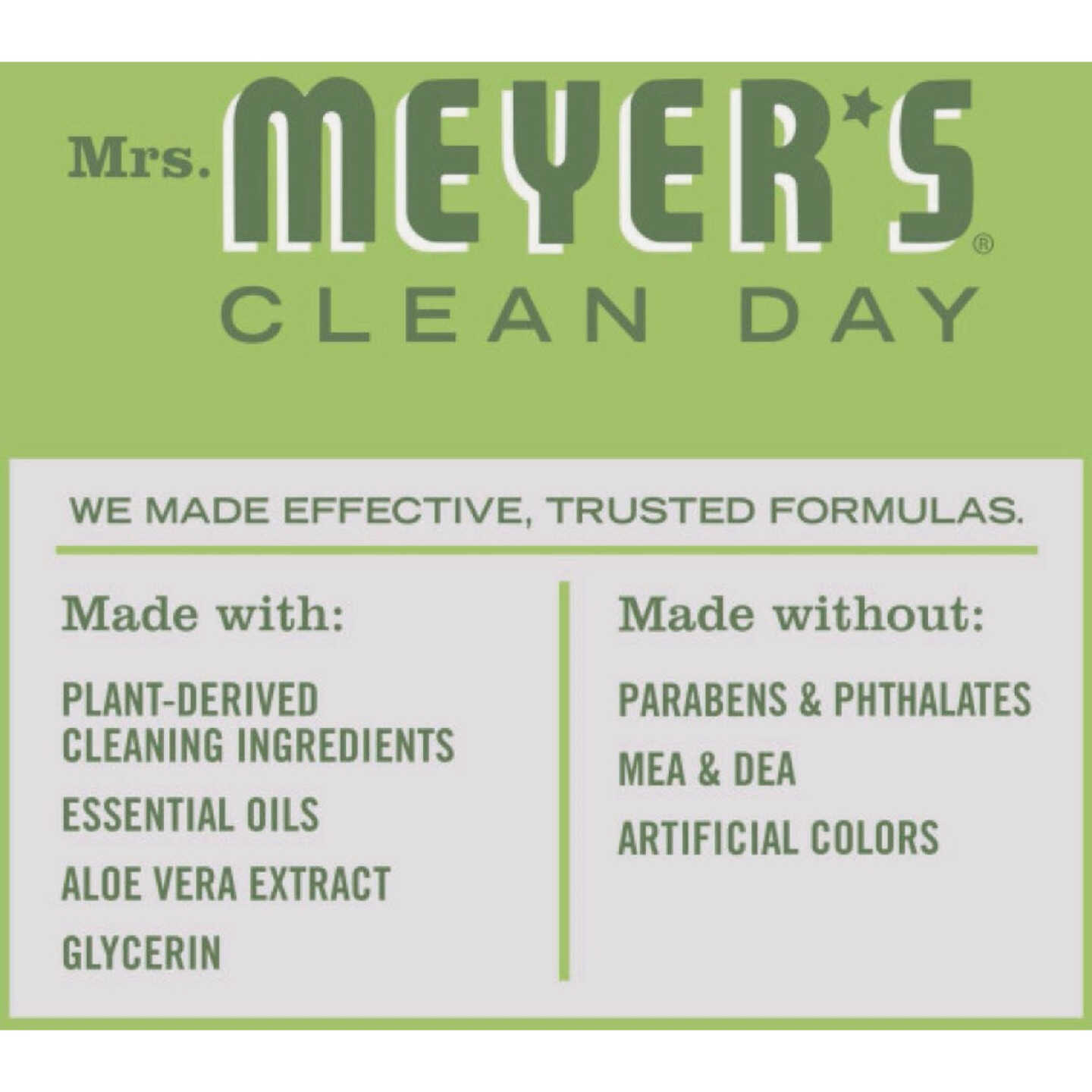 Mrs. Meyer's Clean Day 16 Oz. Fresh Cut Grass Dish Soap Image 2