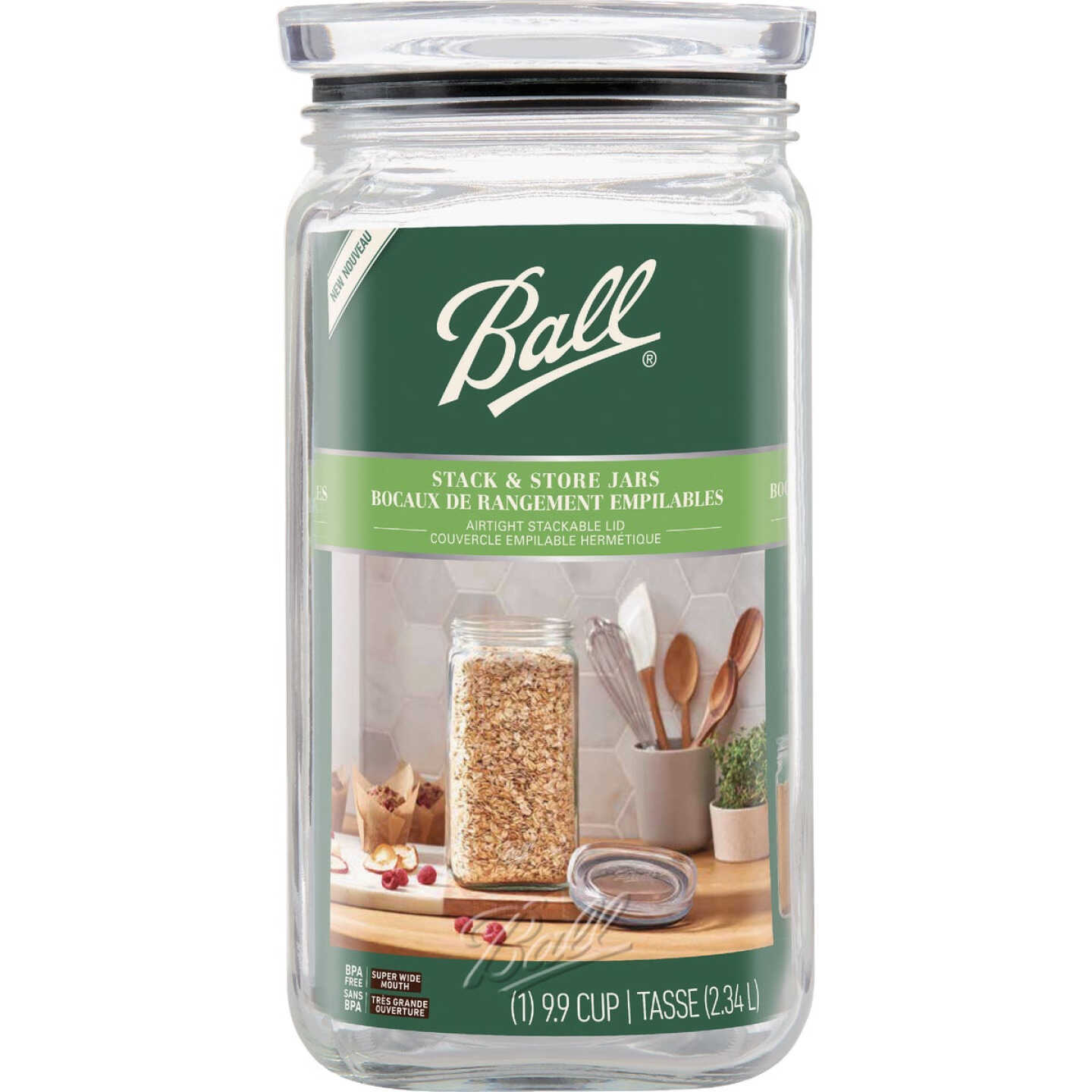 Ball 1/2 Gal. Stack & Store Jar Image 1