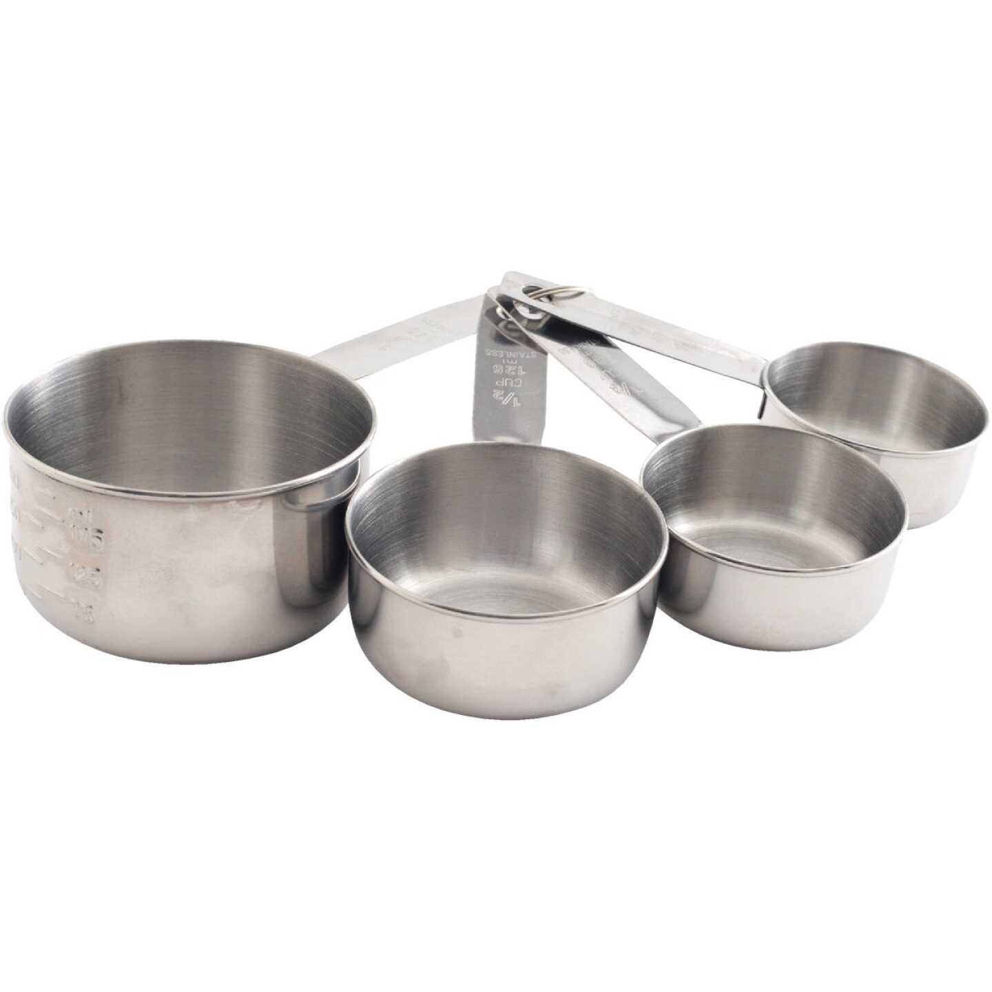 Norpro Stainless Steel Measuring Cup Set (4-Piece) Image 1