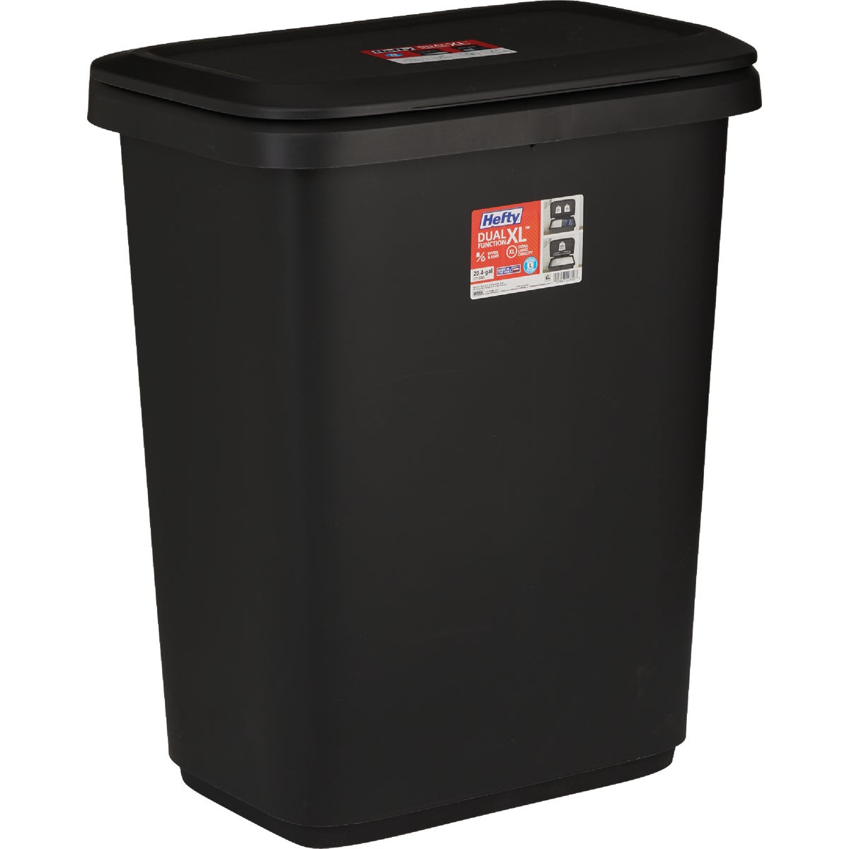Hefty 20.4 Gal. Dual Function Trash Can Image 1