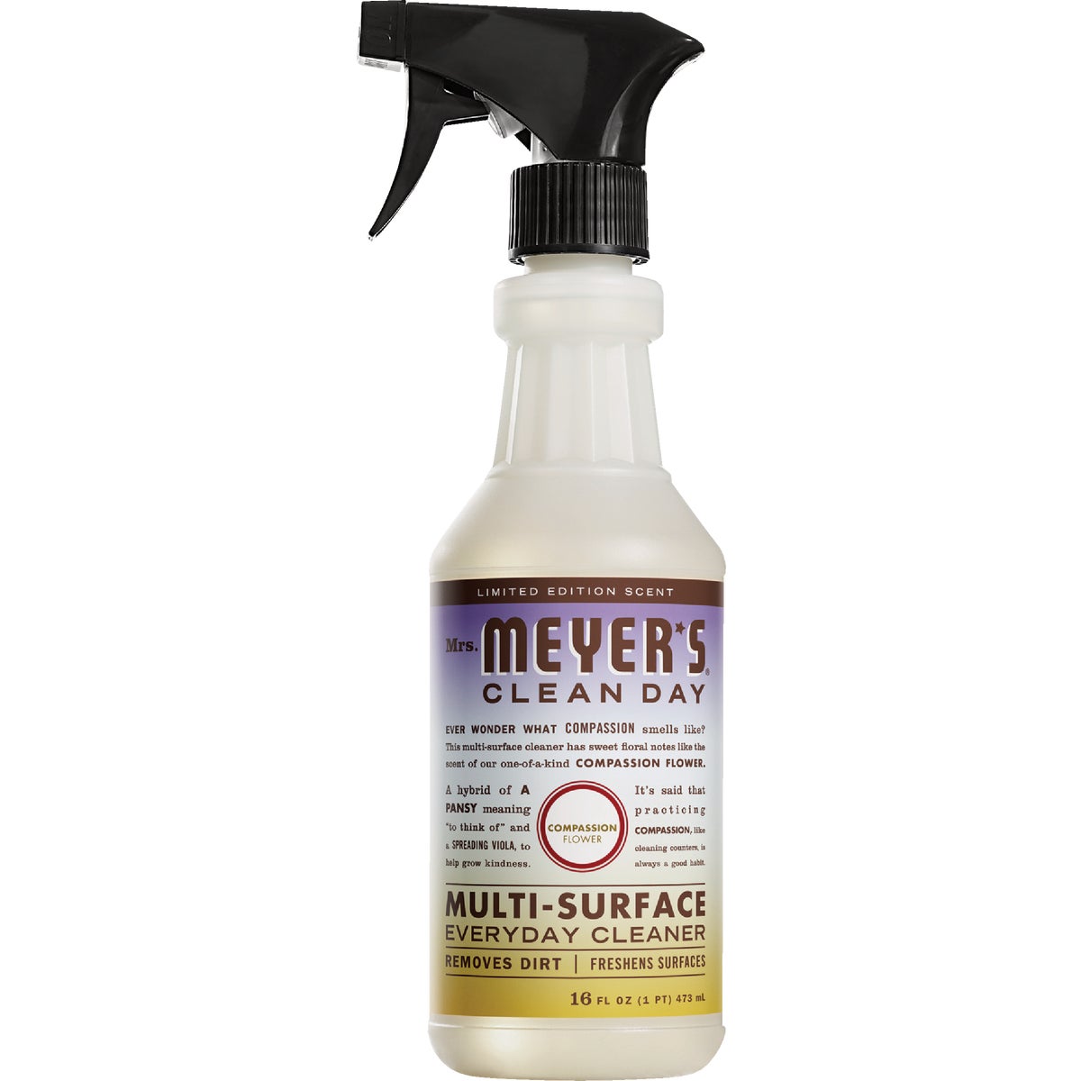 Mrs. Meyer's Clean Day 16 Oz. Compassion Flower Multi-Surface Everyday Cleaner Image 1