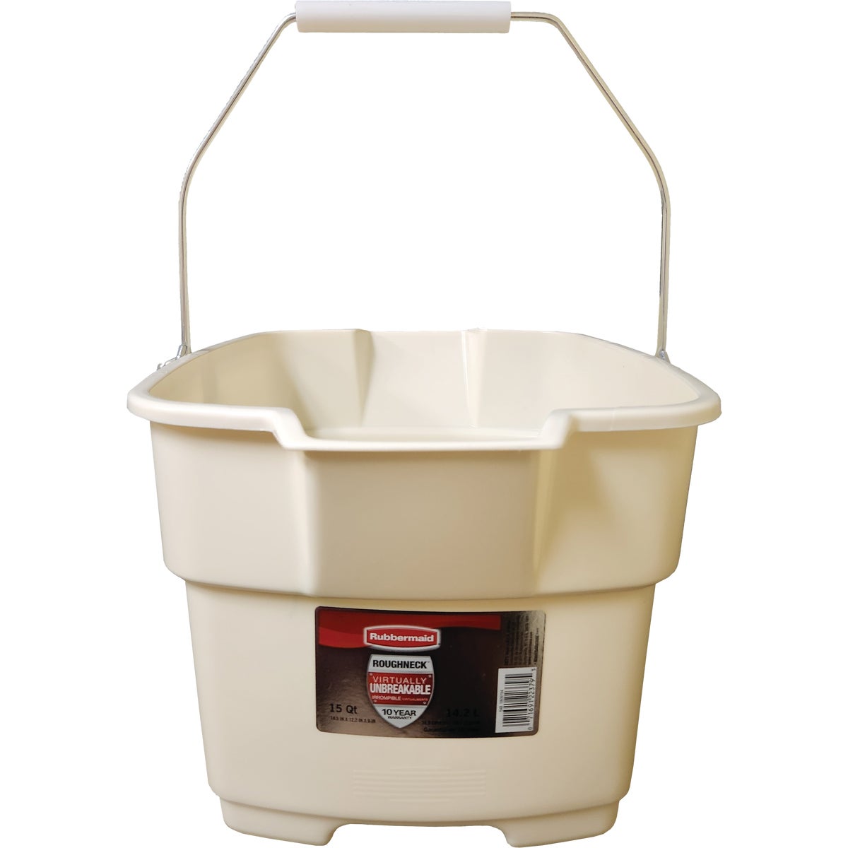 Rubbermaid Roughneck 15 Qt. Bisque Bucket Image 3