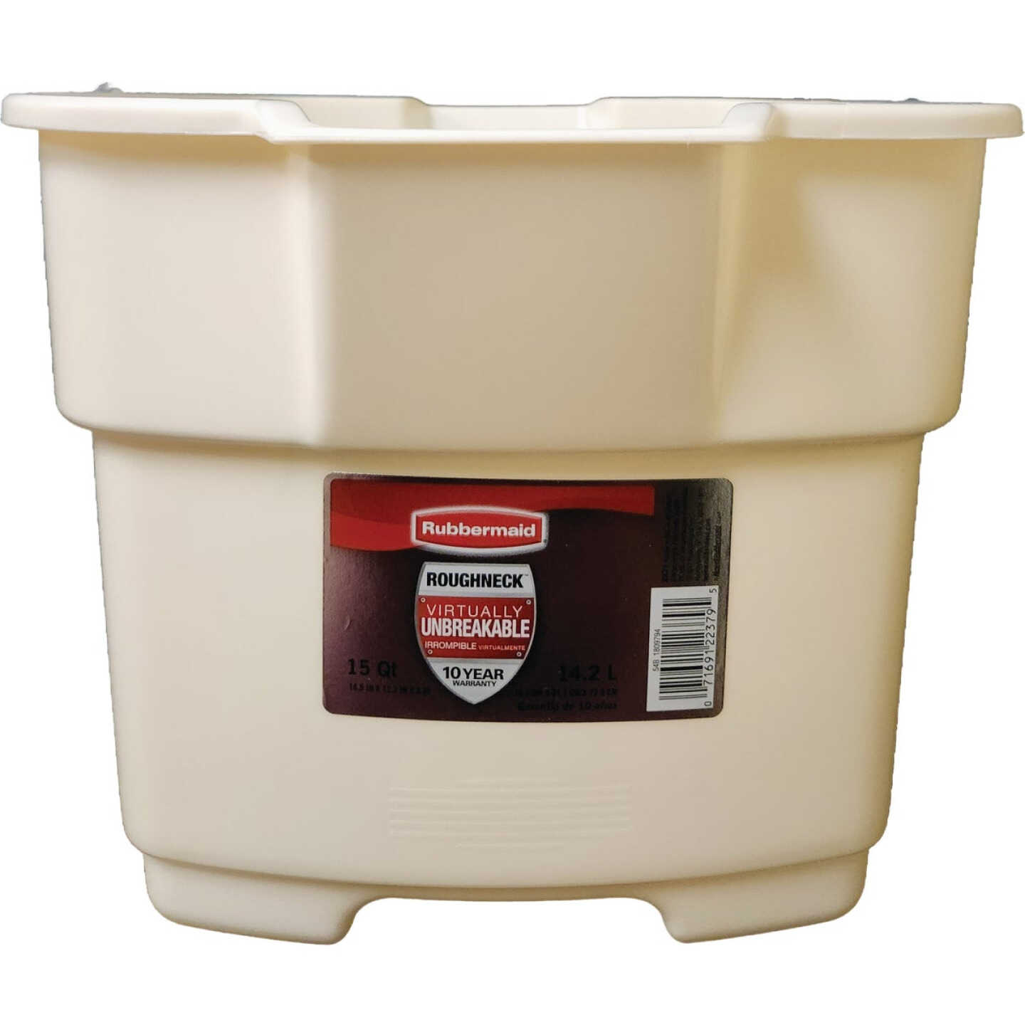 Rubbermaid Roughneck 15 Qt. Bisque Bucket Image 2