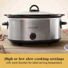 Crock-Pot 7 Qt. Stainless Steel Manual Slow Cooker Image 3