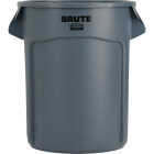 Rubbermaid Commercial Brute 20 Gal. Gray Vented Trash Can Image 2