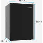 Avanti 2.5 Cu. Ft. Black Mid-Size Refrigerator Image 2