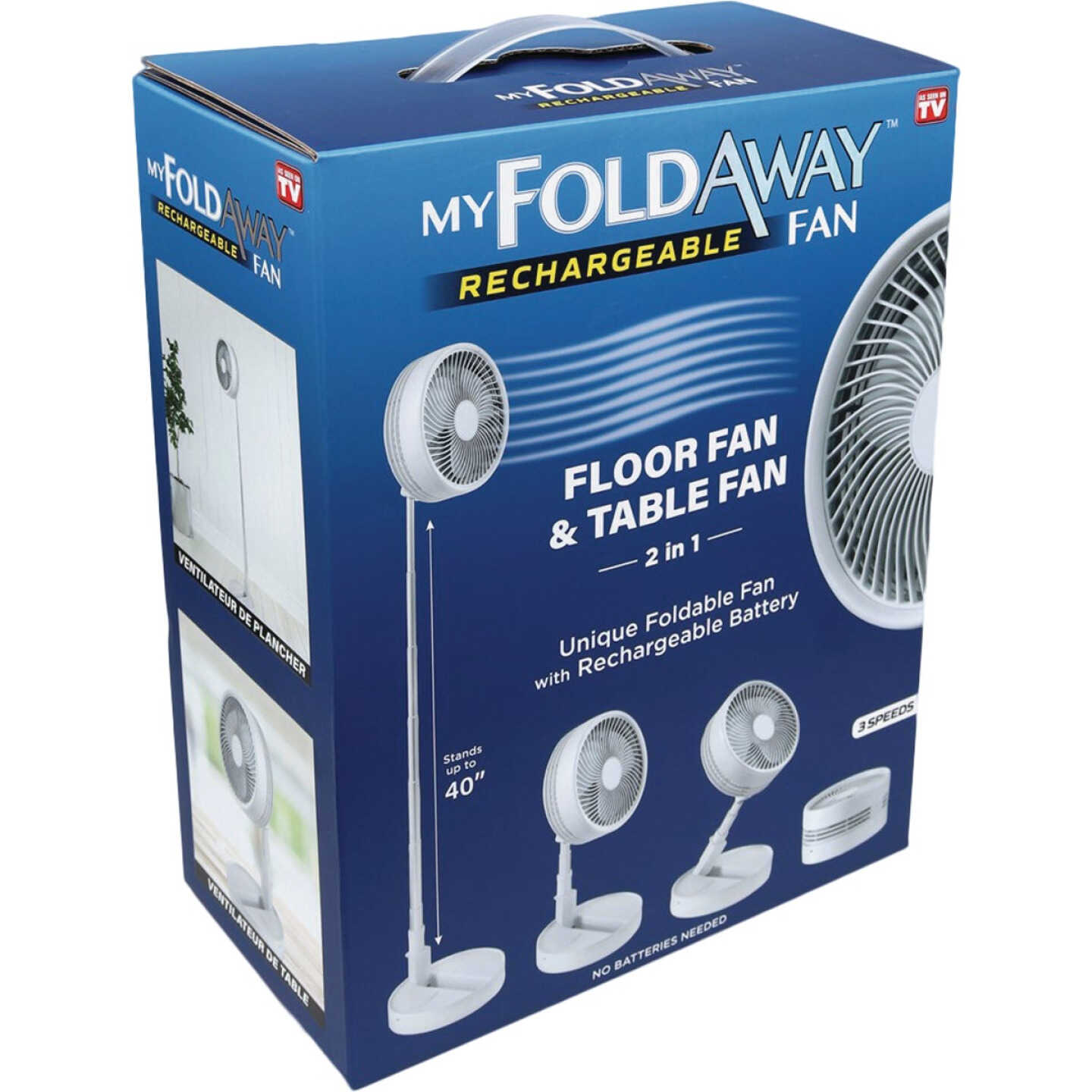 My FoldAway Rechargeable Battery Operated Fan Image 1