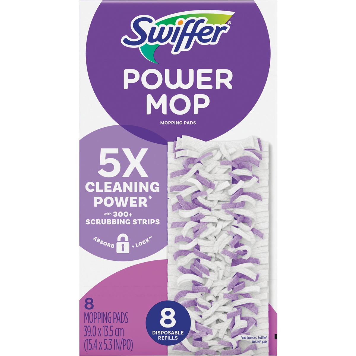 Swiffer PowerMop Multi-Surface Mopping Pad Refill (8-Count) Image 1