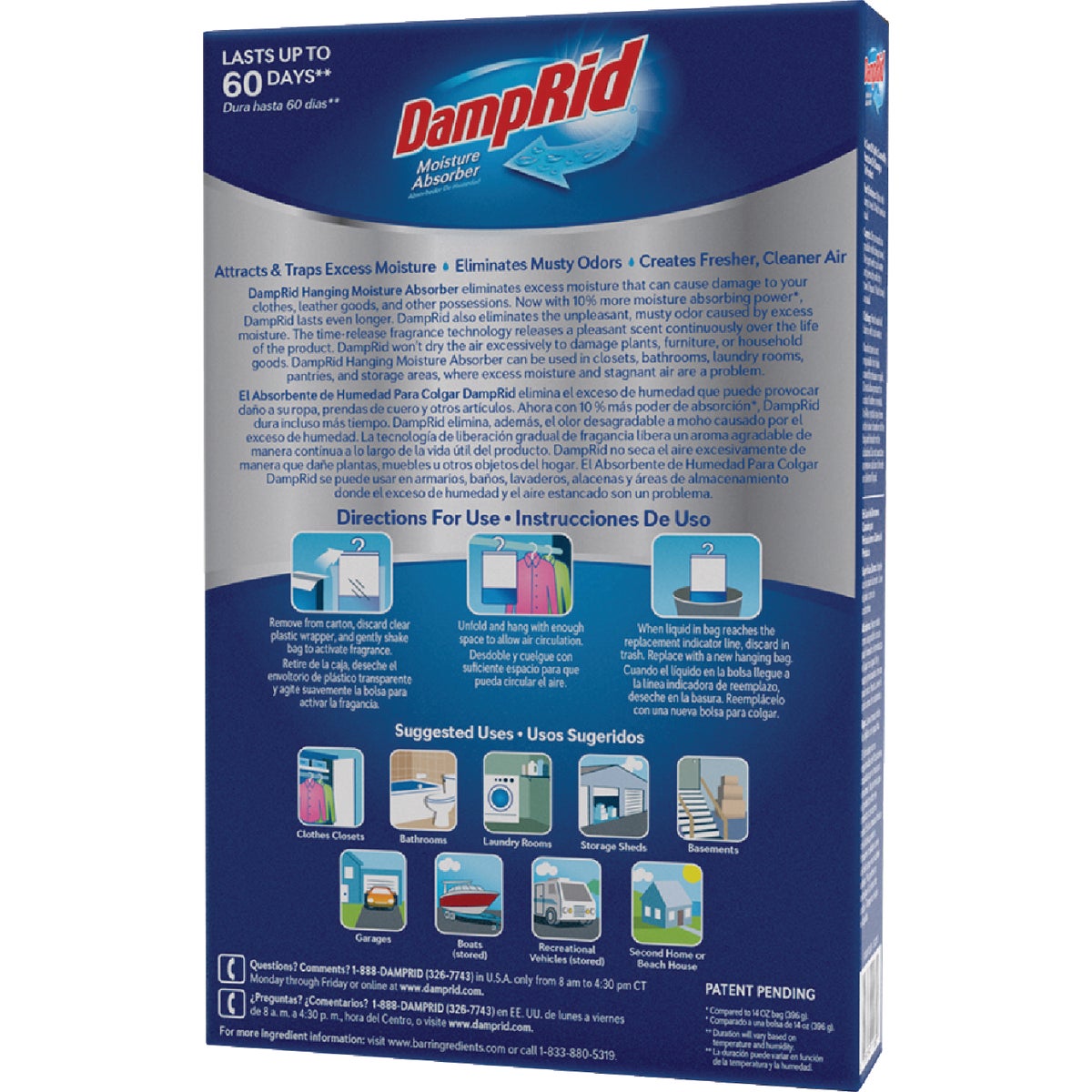 DampRid 15.4 Oz. Lavender Vanilla Hanging Moisture Absorber Image 5
