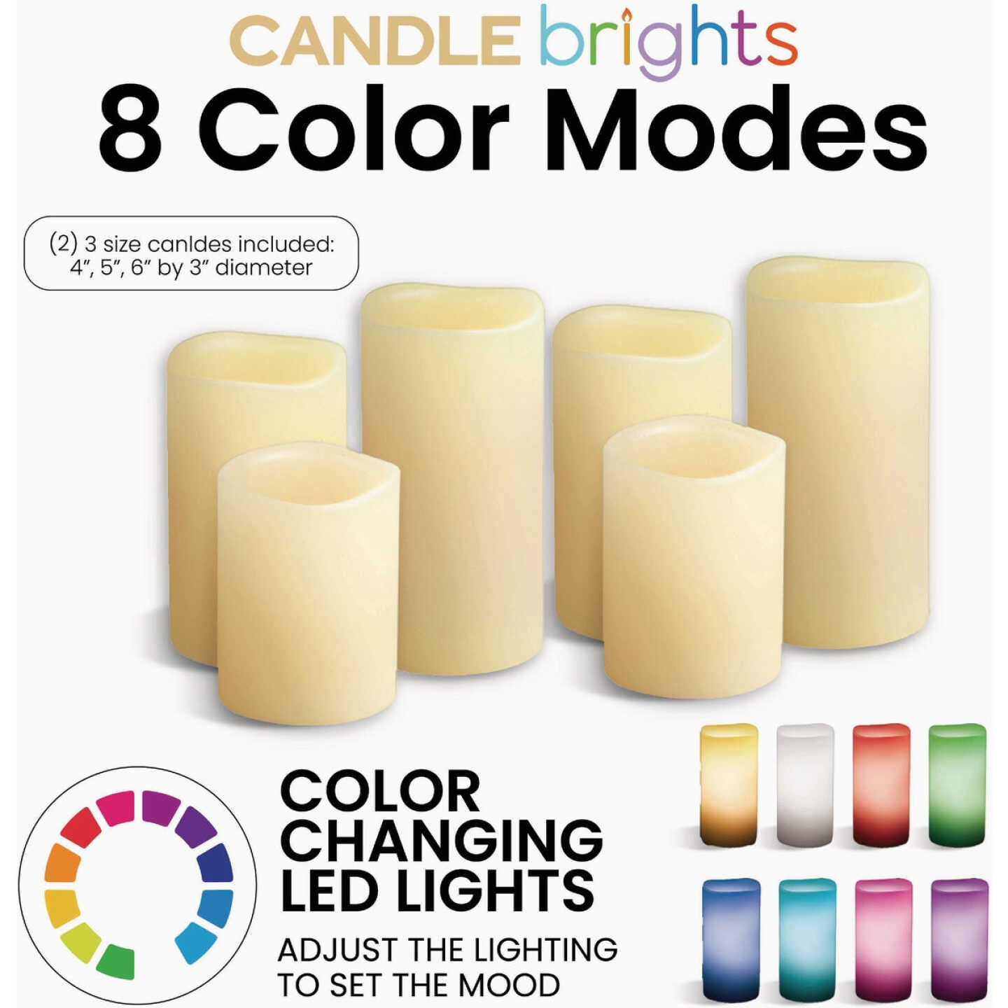 Bell+Howell Candle Brights Flameless Candles (6-Pack) Image 5
