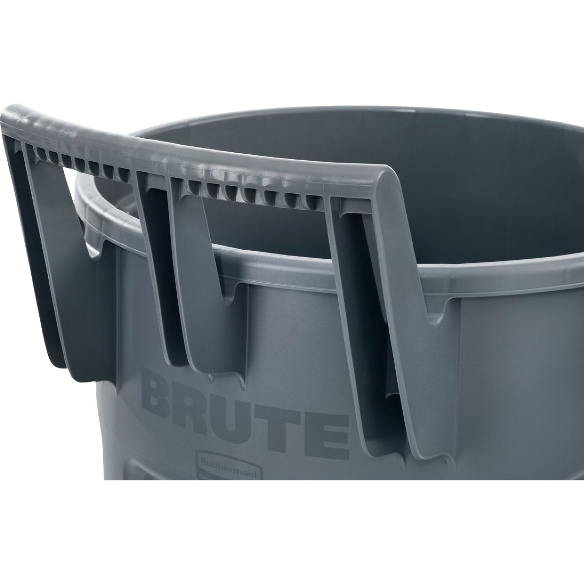 Rubbermaid Commercial Brute 32 Gal. Gray Vented Wheeled Trash Container Image 6