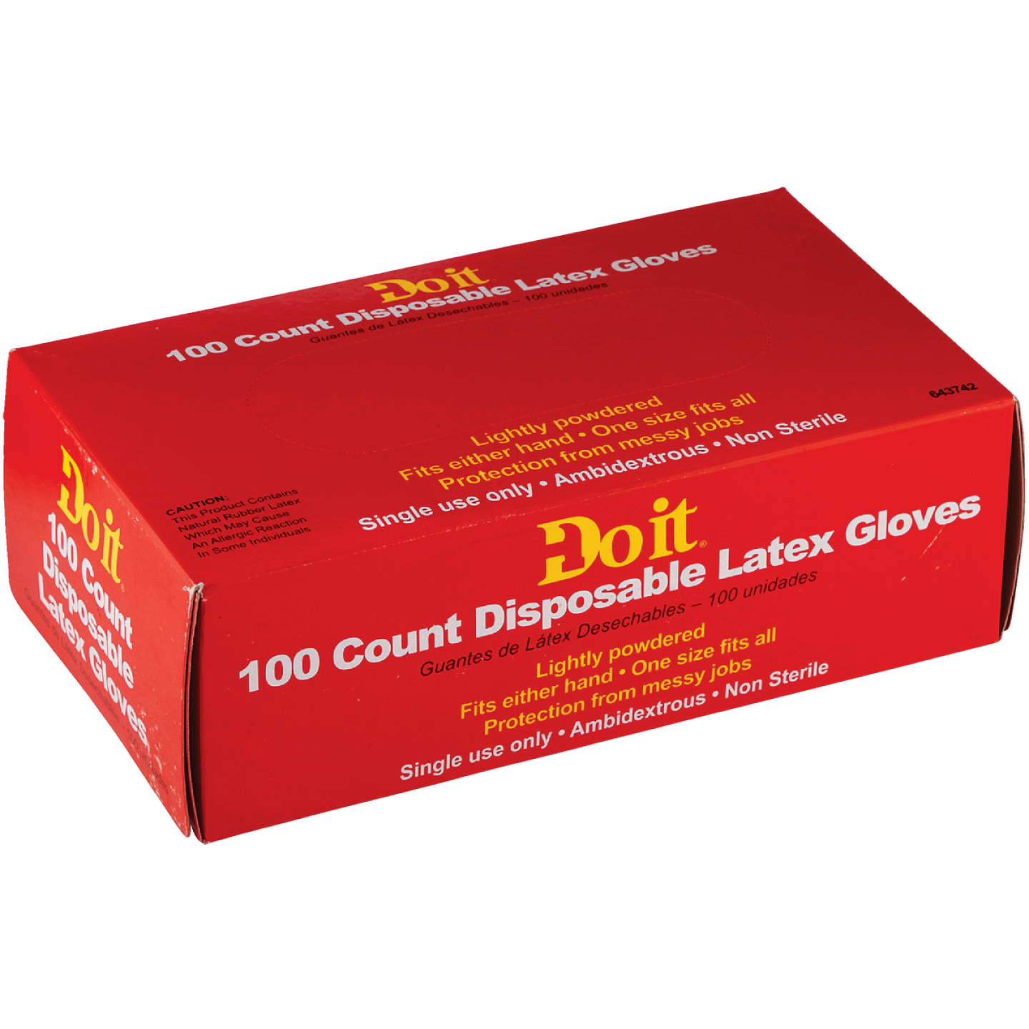 Do it 1 Size Fits All 1-Use Latex Disposable Glove (100-Pack) Image 3