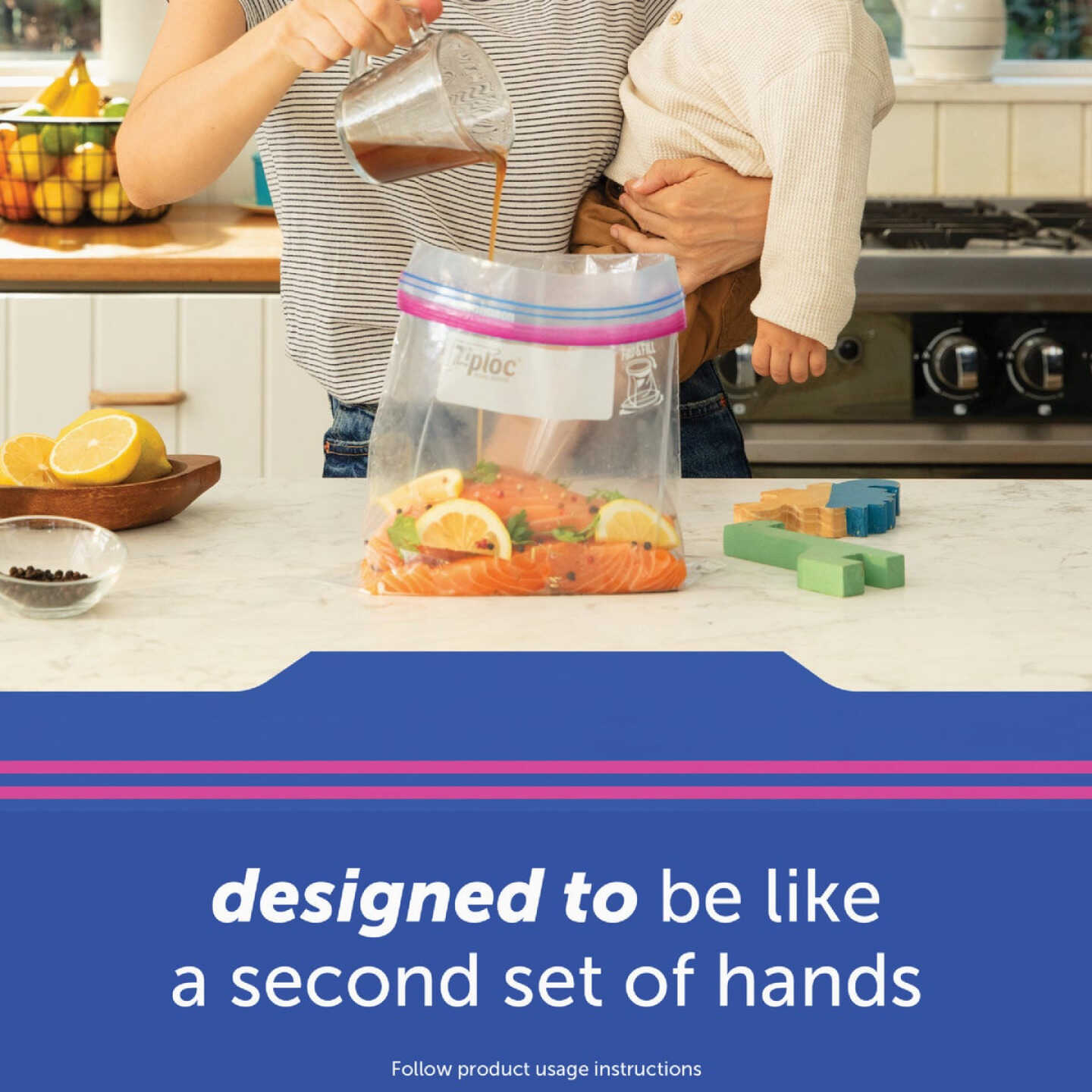 Ziploc 1 Qt. Double Zipper Food Storage Bag (29-Count) Image 2