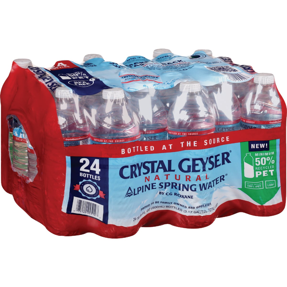 Crystal Geyser Alpine Spring 16.9 Oz. Water (24-Pack)