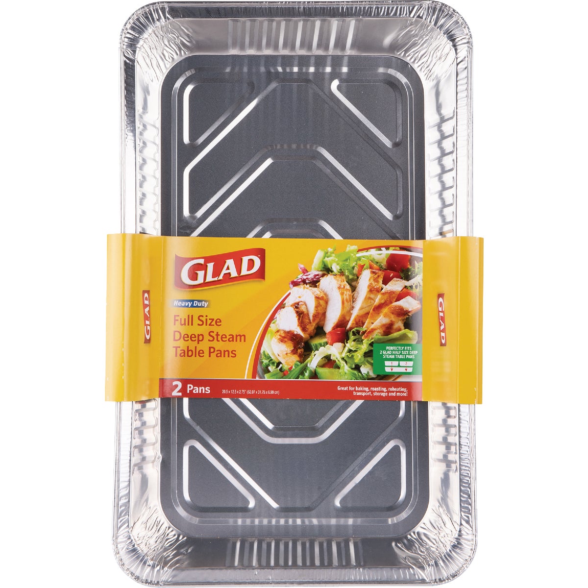 Glad Full Size Deep Steam Table Pan (2-Count)