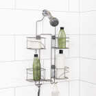Zenna Home 10-1/4 In. x 24-3/4 In. Satin Nickel Expandable Hanging Shower Caddy Image 4