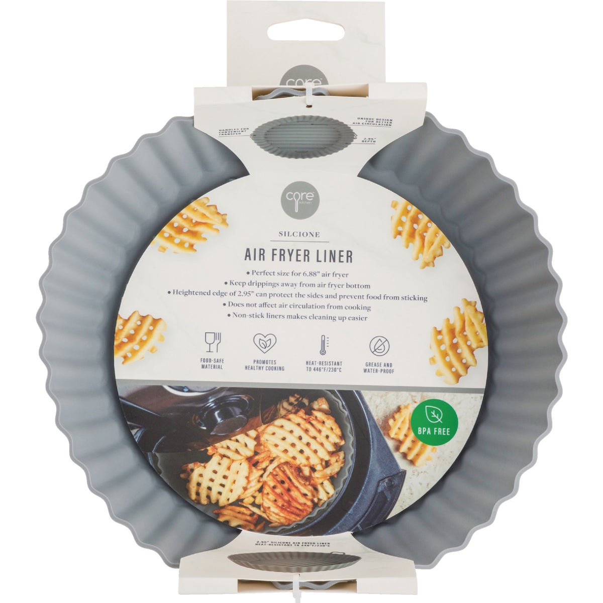 Core Home Smoke Silicone Pan for Air Fryer Image 3