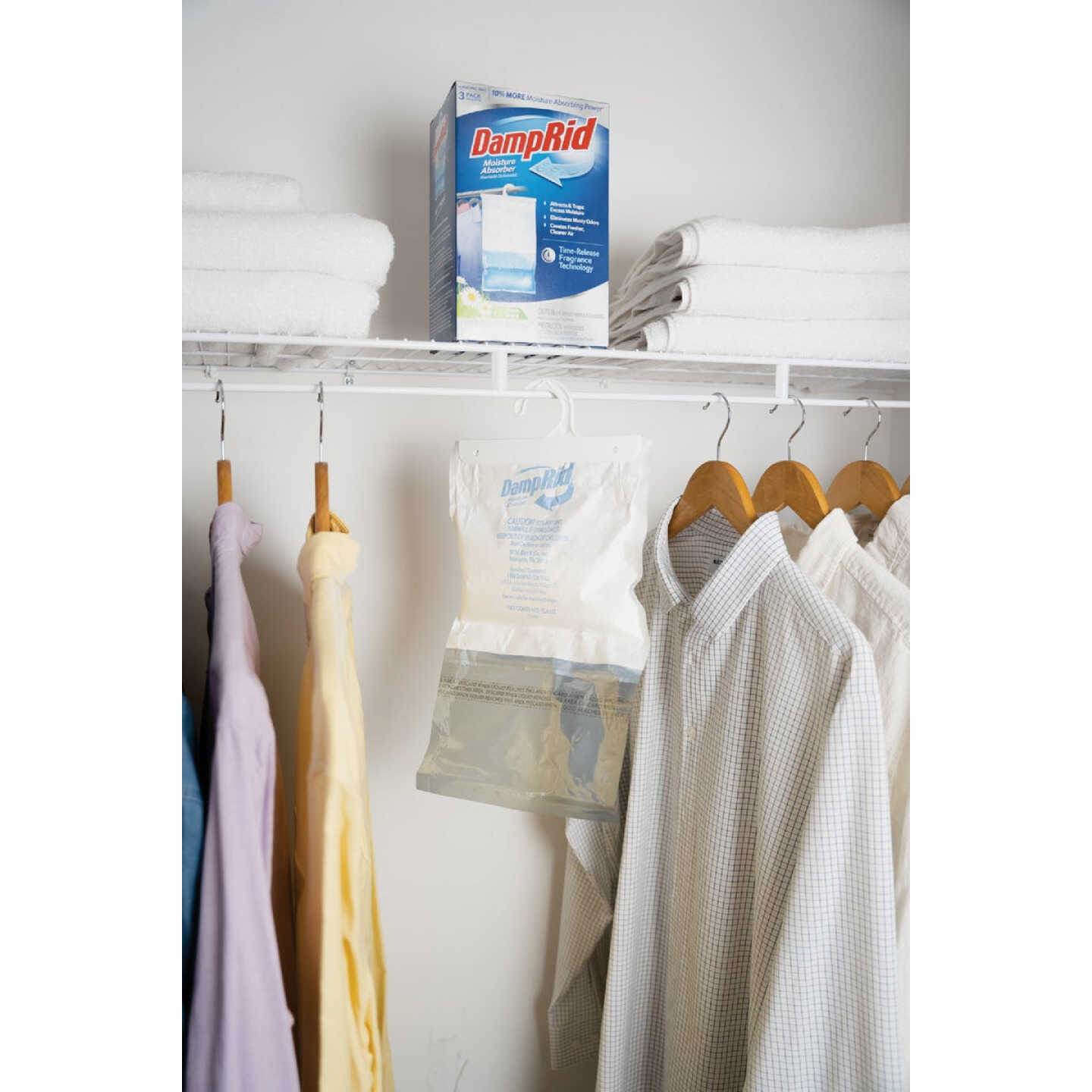 DampRid 15.4 Oz. Fresh Scent Moisture Absorber Hanging Bag (3-Ct.) Image 3
