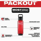 Milwaukee PACKOUT 34 Oz. Plastic Bottle with Chug Lid, Red Image 2