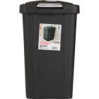 Sterilite 7.5 Gal. Black TouchTop Wastebasket Image 4
