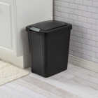 Sterilite 7.5 Gal. Black TouchTop Wastebasket Image 3