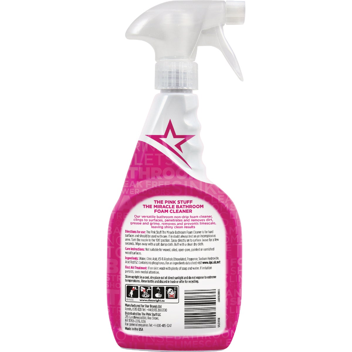 The Pink Stuff 25.4 Oz. Miracle Bathroom Foam Spray Cleaner Image 6