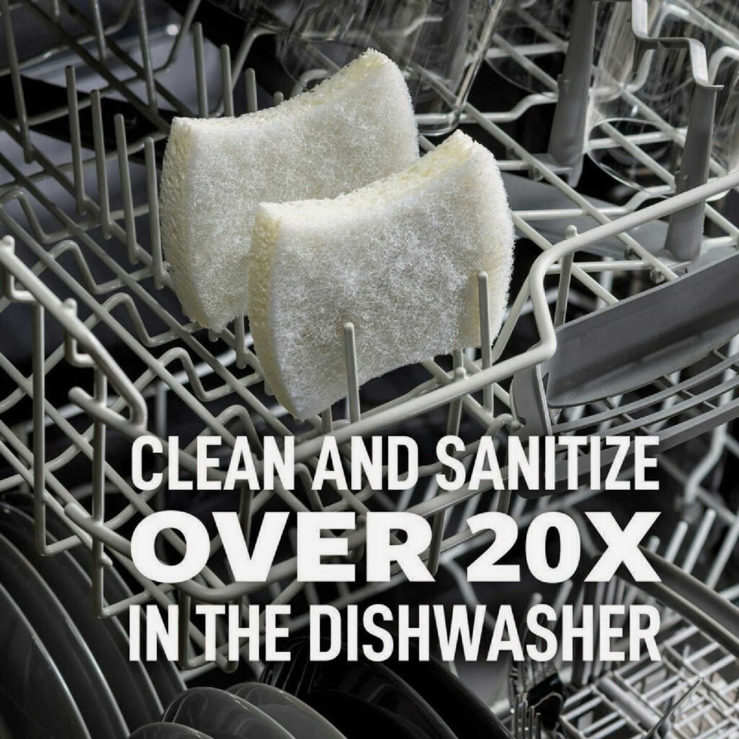 Scotch-Brite Greener Clean Non-Scratch Scrub Sponge (3-Pack) Image 3