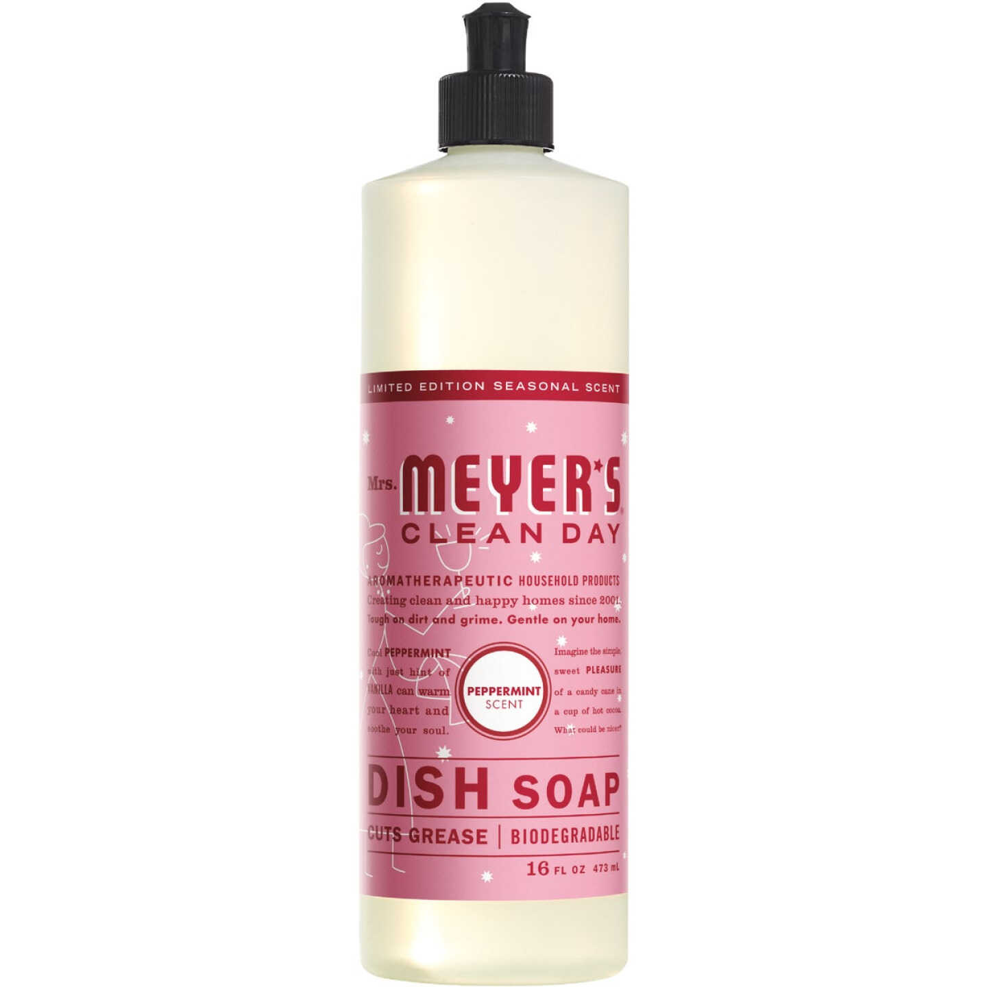 Mrs. Meyer's Clean Day 16 Oz. Peppermint Liquid Dish Soap Image 1