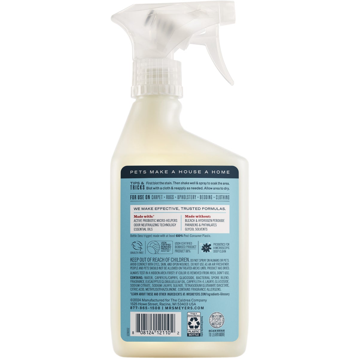 Mrs. Meyer's Clean Day 16 Oz. Coconut Leaf Pet Stain & Odor Fighter Image 2