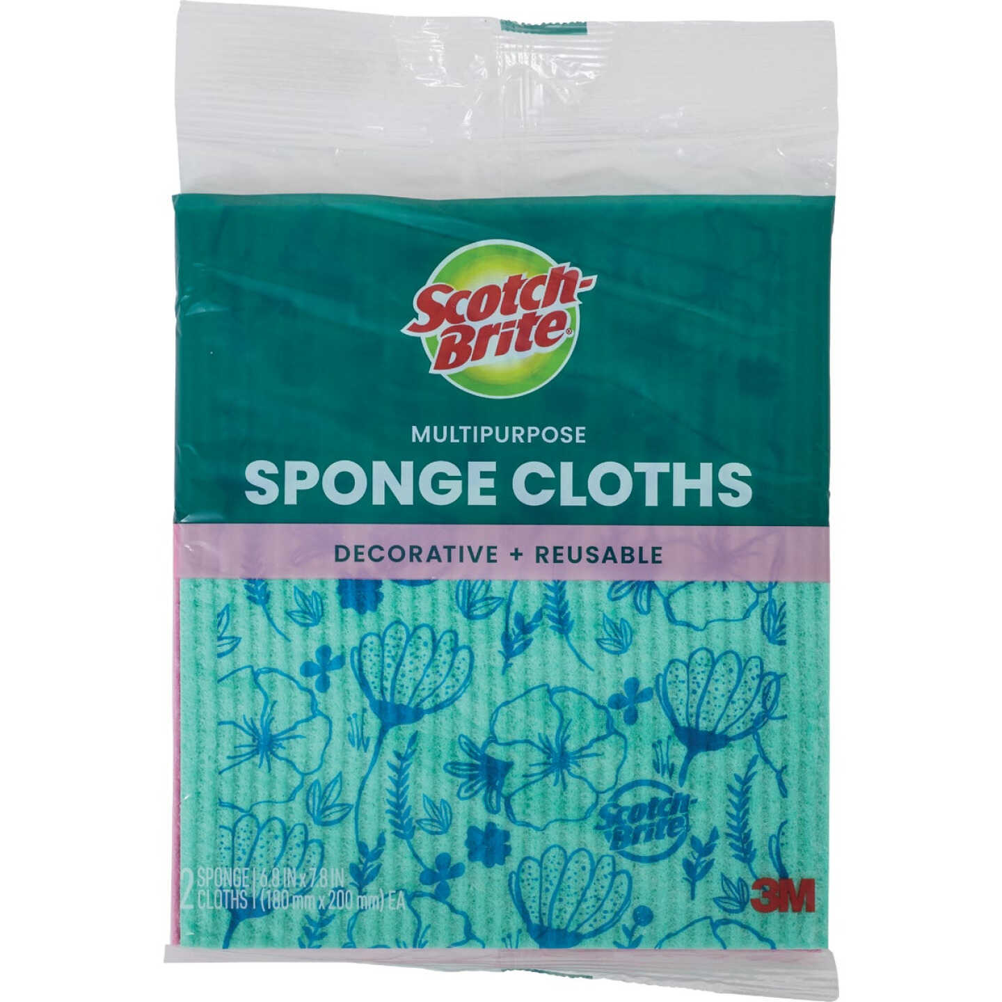Scotch-Brite Multi-Purpose Printed Sponge Cloth (2-Pack) Image 2