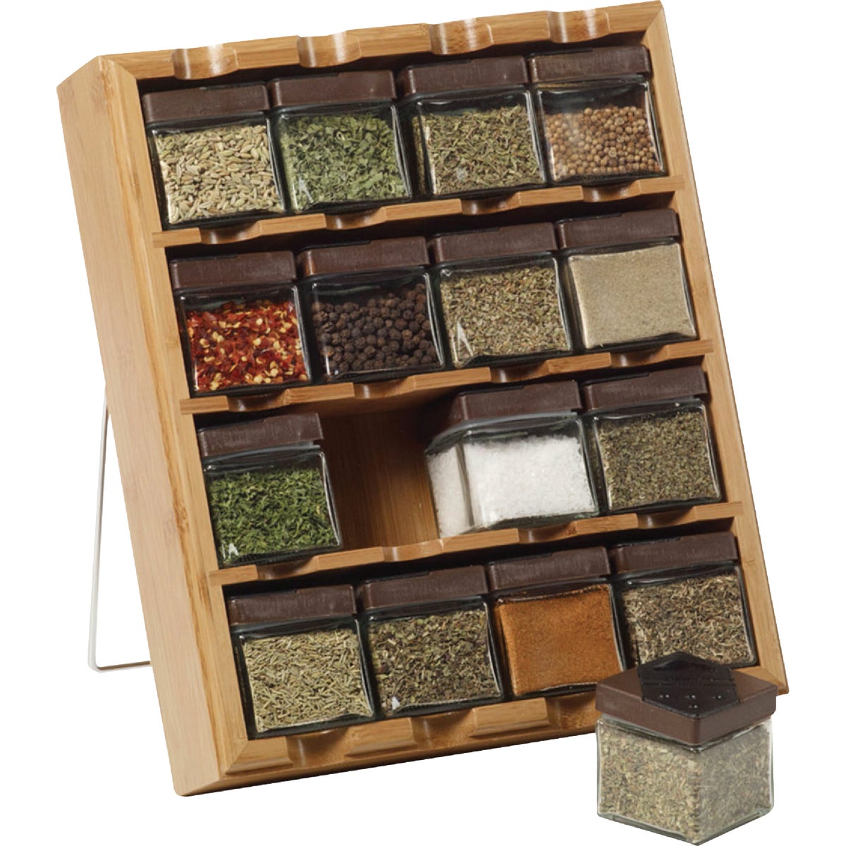 Kamenstein Inspirations 3-In-1 Bamboo Spice Rack Image 1
