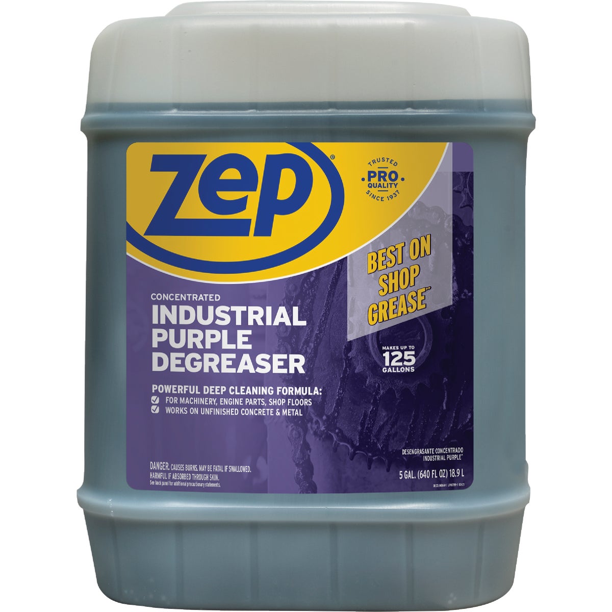 Zep 5 Gal. Industrial Purple Cleaner & Degreaser Concentrate Image 1