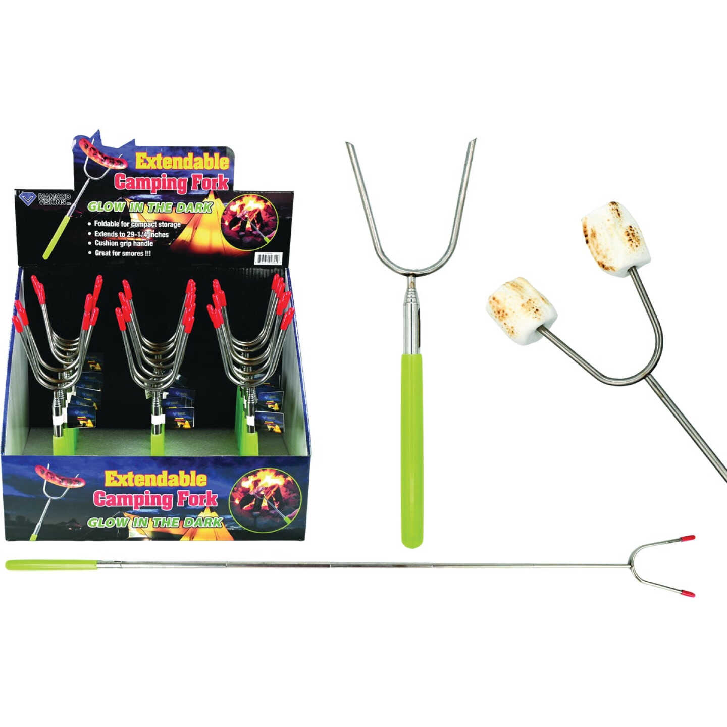 Diamond Visions 29 In. Extendable Camping Fork Image 1