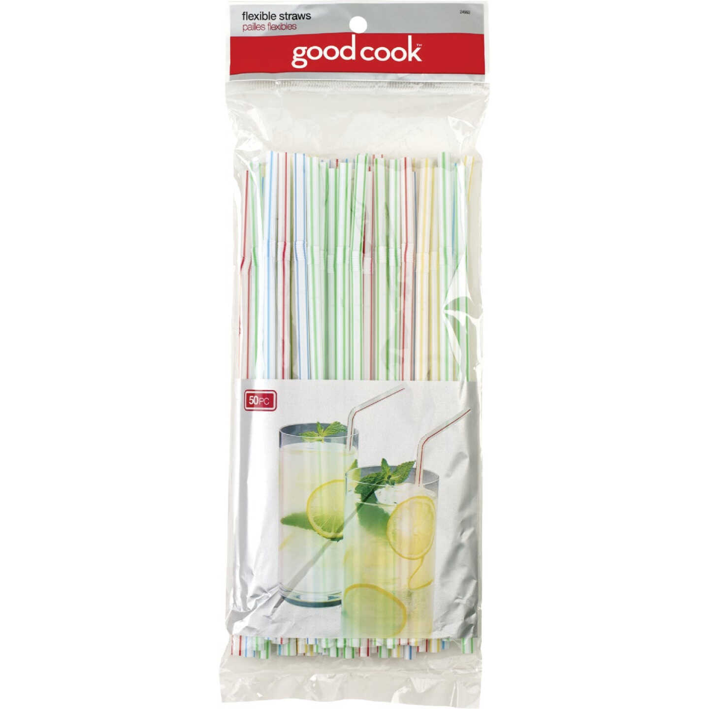 Goodcook 9 In. Plastic Flex Straw (50-Count) Image 1