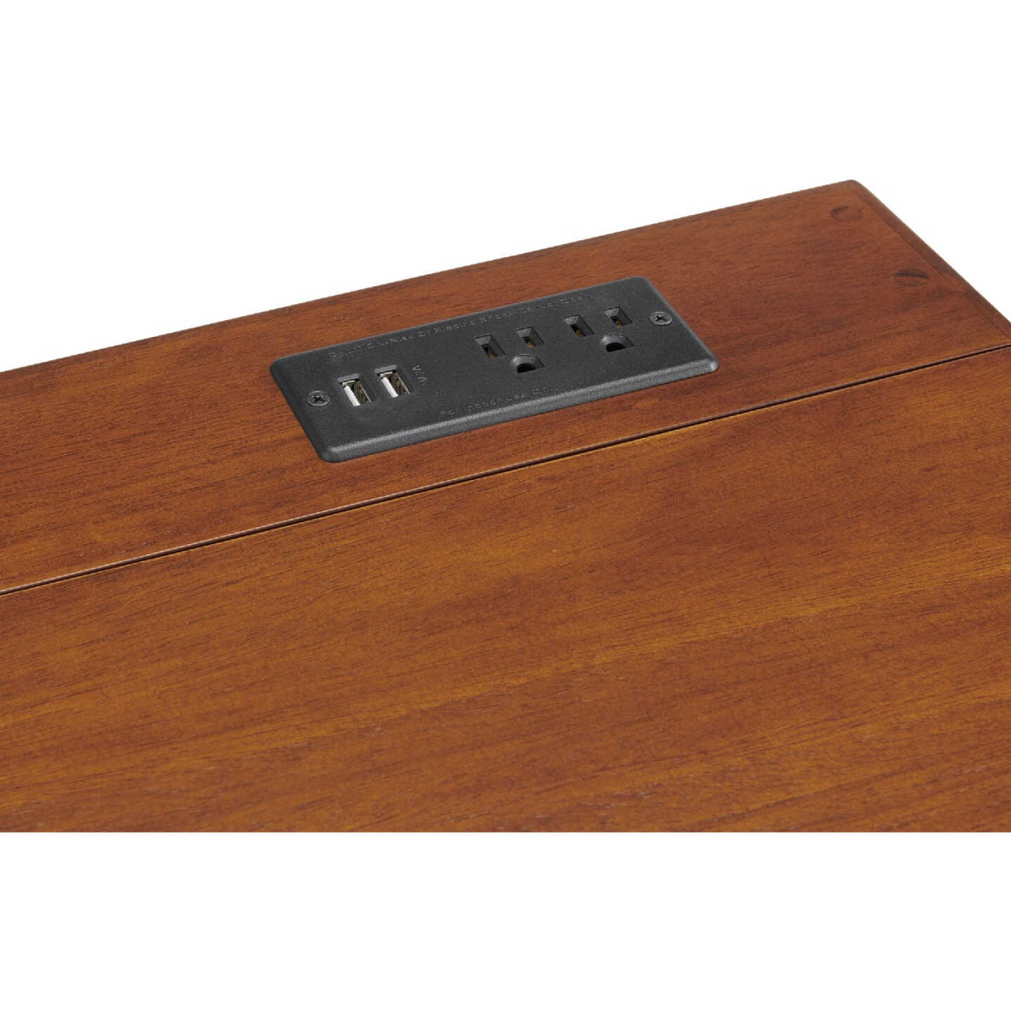 Stakmore 29.25 In. x 40 In. Fruitwood Folding Desk with USB Charge Port Image 3